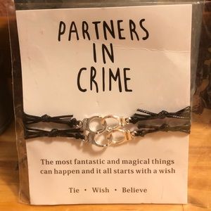 Partners in Crime Handcuff Friendship Bracelets - Purchased at CrimeCon 2021!